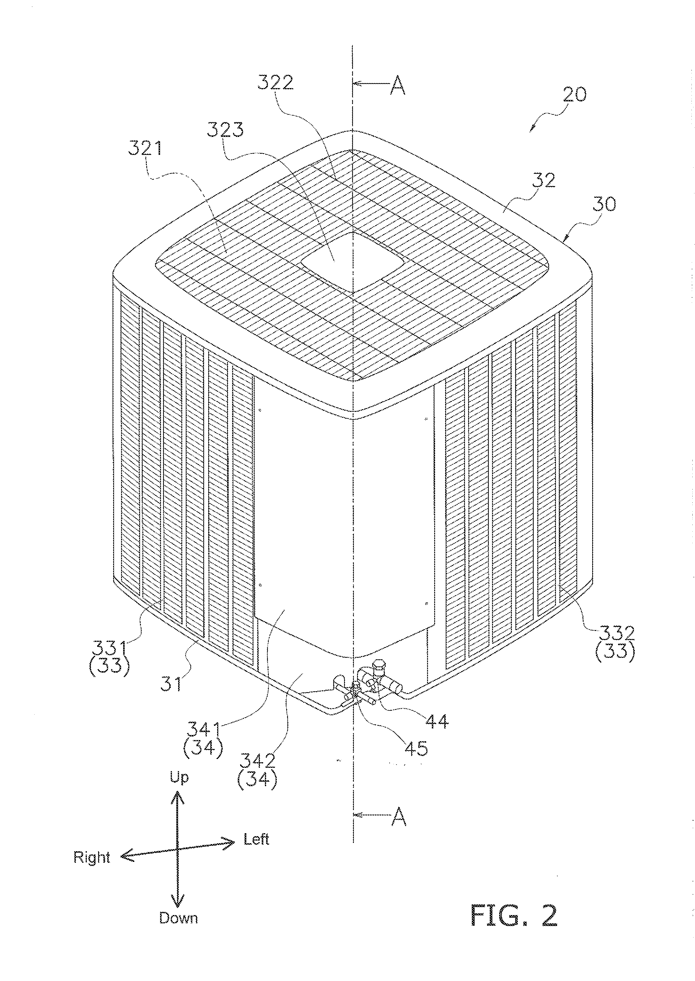 Heat source unit of refrigerating apparatus