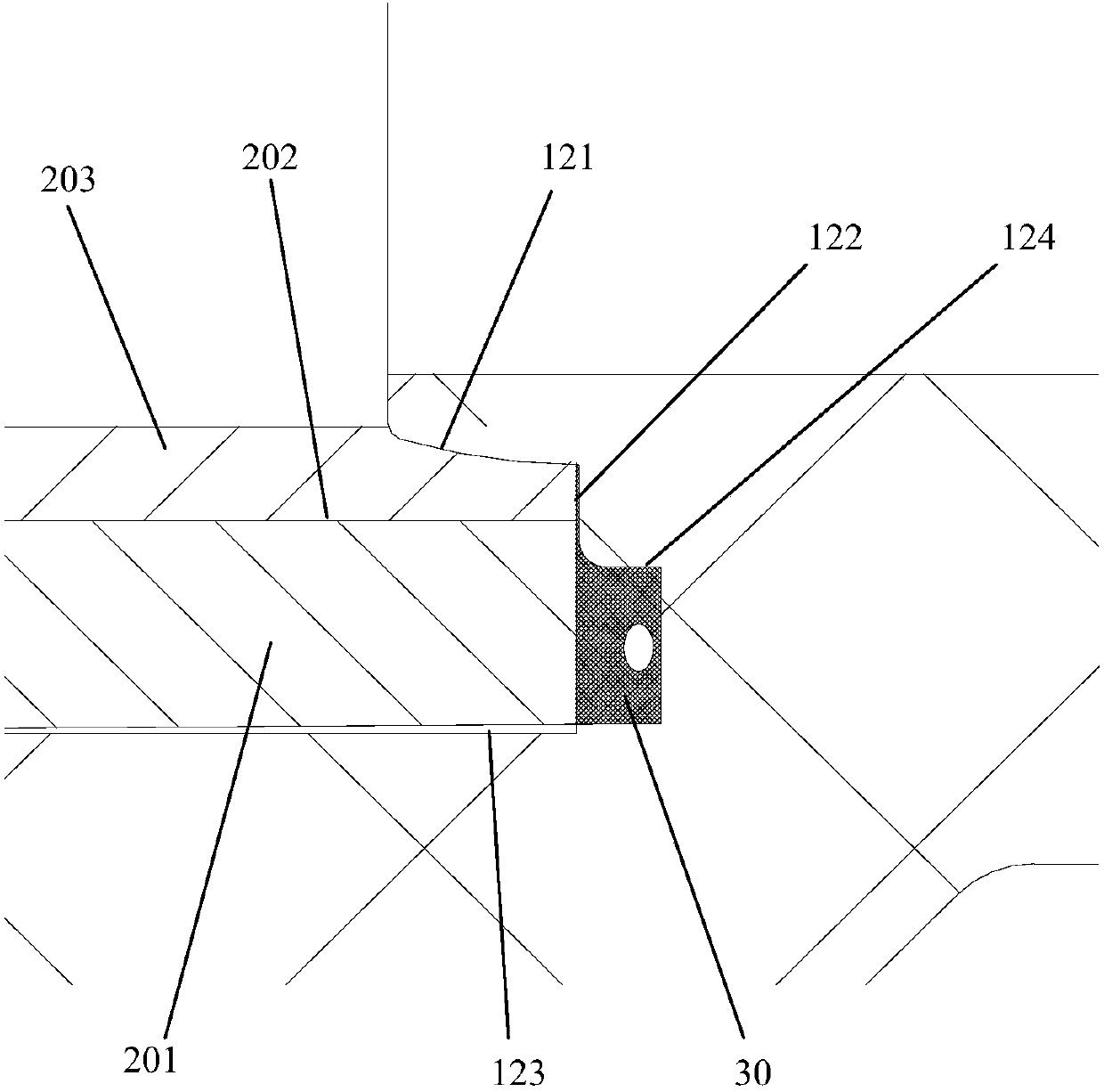 Pipefitting for connecting metal compound tubular product