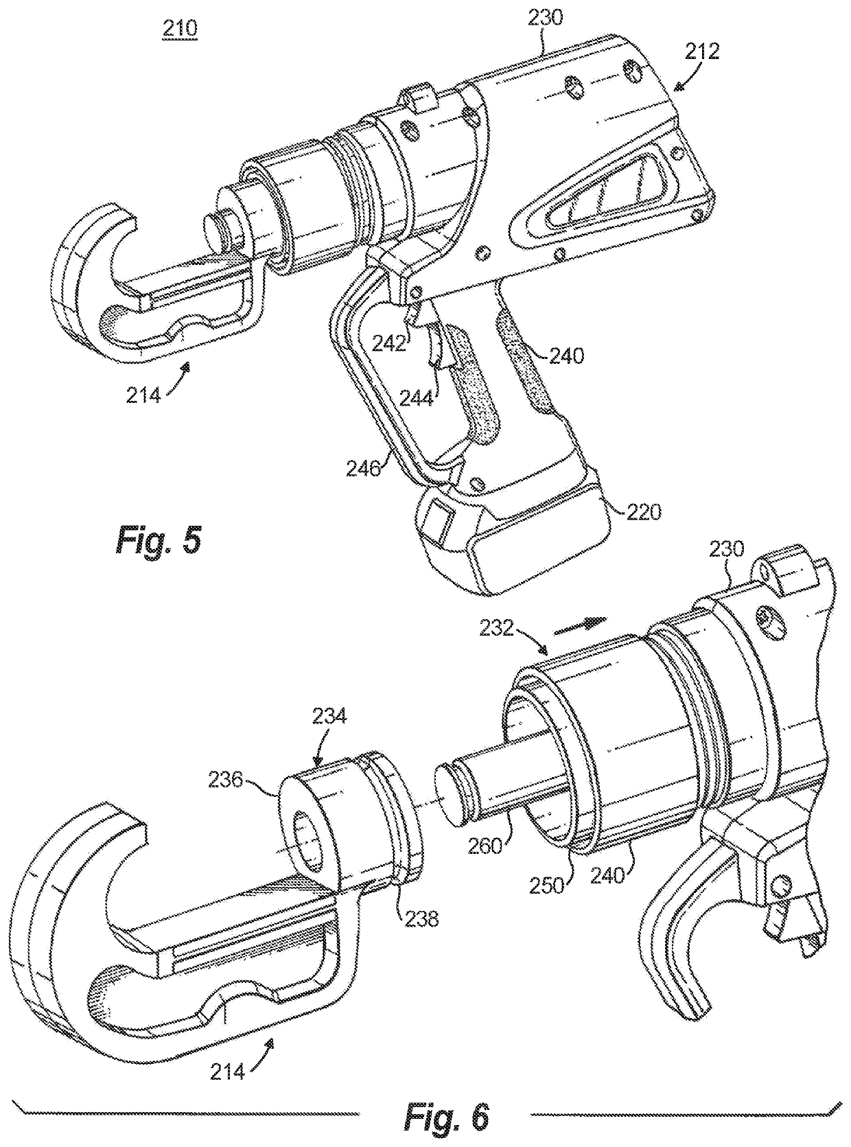 Portable hand held power tool with interchangable head