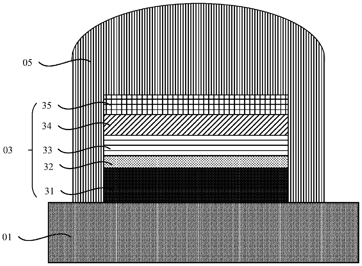 A kind of led packaging structure