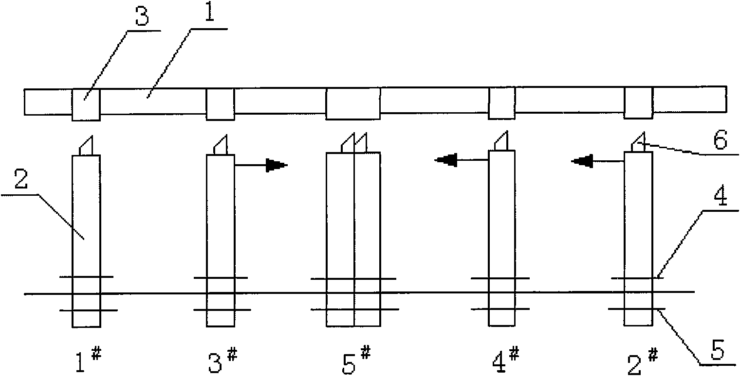 Method for mounting water beam of walking beam heating furnace in thermal state