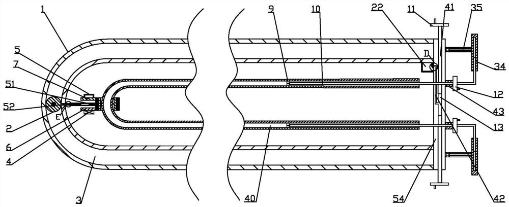 Surface paint spraying method for U-shaped curve galvanized pipe