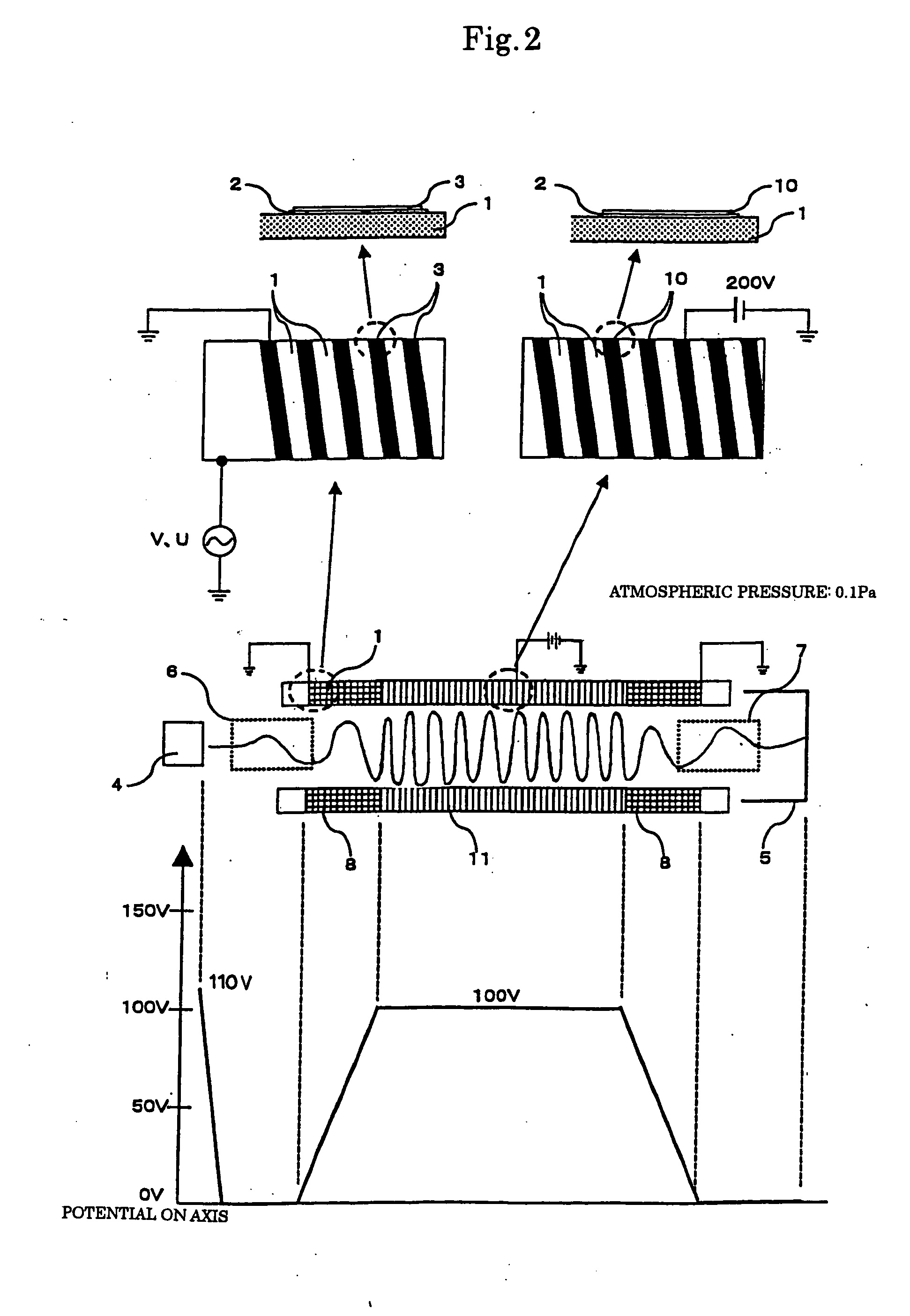 Q-pole type mass spectrometer