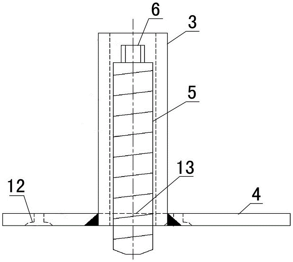 Connecting piece for splicing wooden box units to form light wood structural platform and splicing method