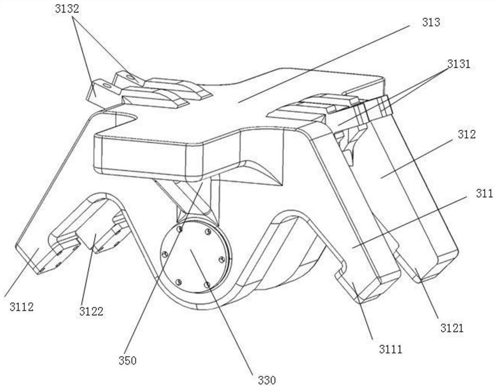 Double-shaft suspension type bogie and suspension type sky train system