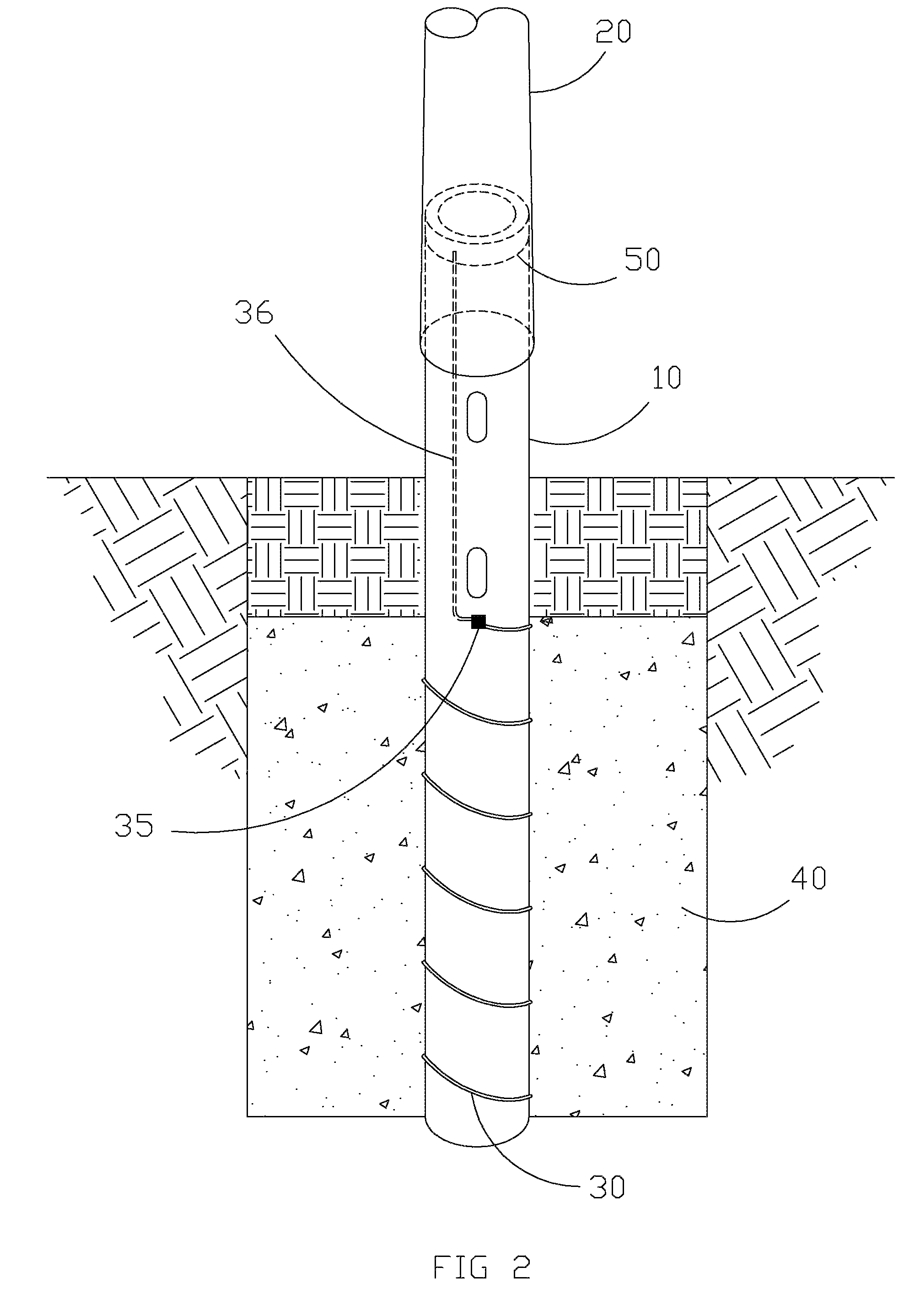 Apparatus, method, and system for grounding support structures using an integrated grounding electrode