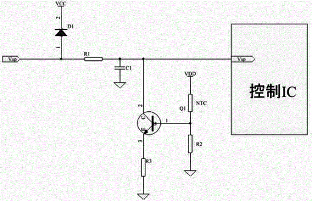 Overheating protection circuit and overheating protection method based on speed command voltage