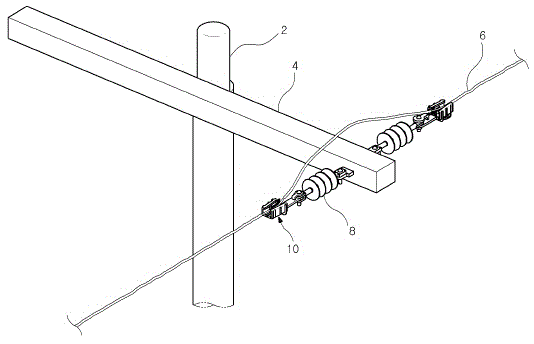 Ring clamp for connecting electric lines