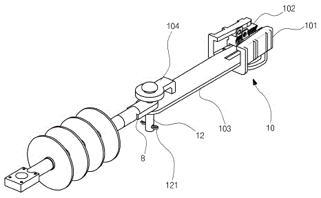 Ring clamp for connecting electric lines