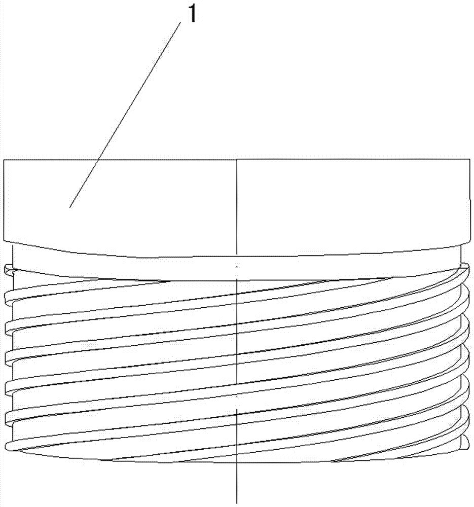 Spiral grid type anti-clamping sealing structure