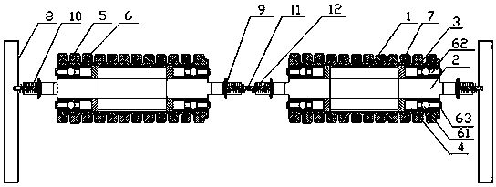 Buffer device of belt conveyor carrier roller