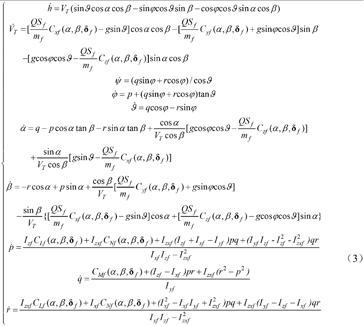 Fault diagnosing and tolerance control method for aircraft three-dimensional movement