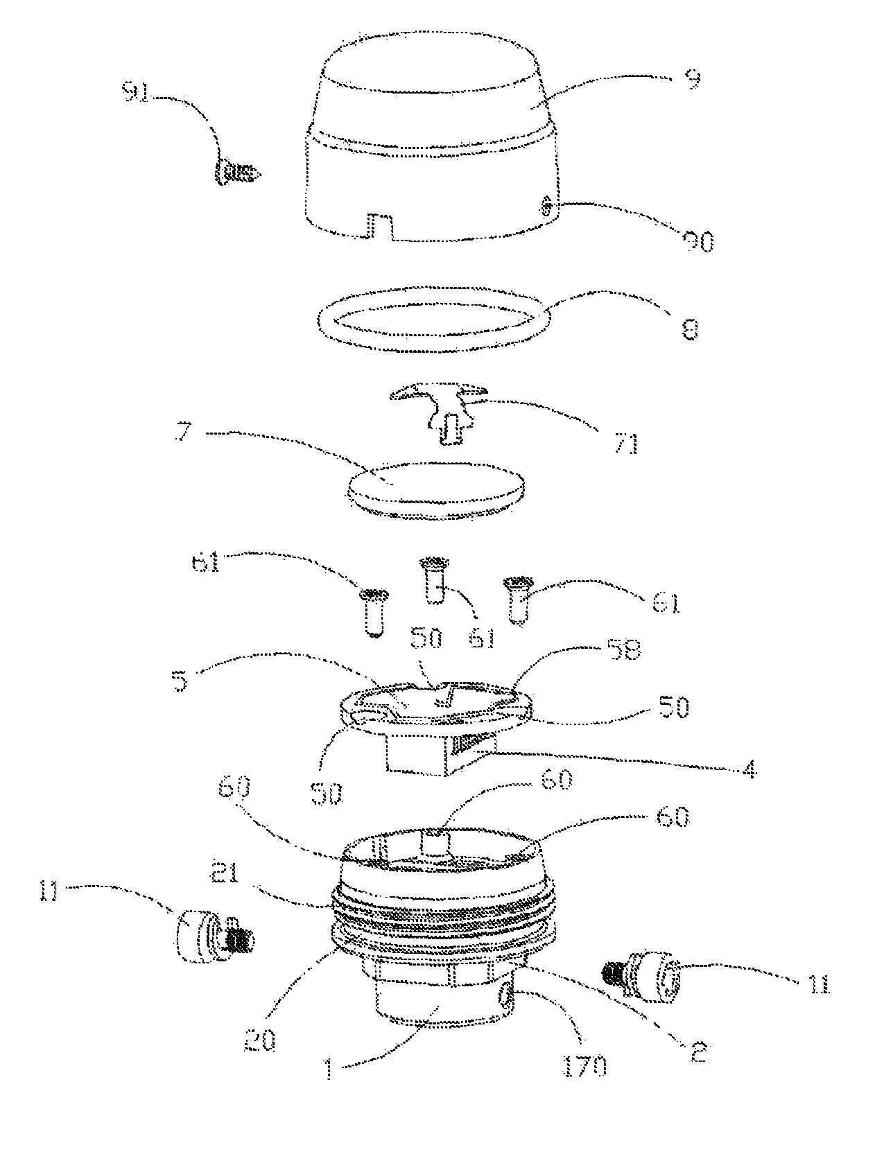 External tire pressure sensing device