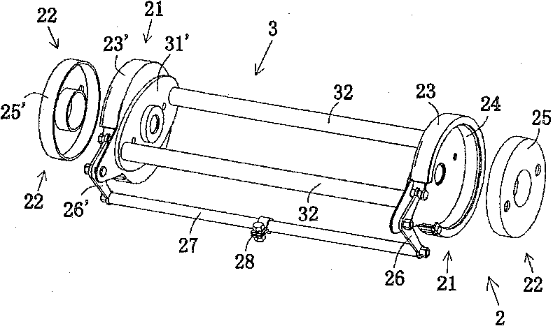 Biwheel braking device and light triwheel or tetrawheel cycle using said device