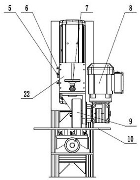 Drive feeding device of magnetic grinding machine production line