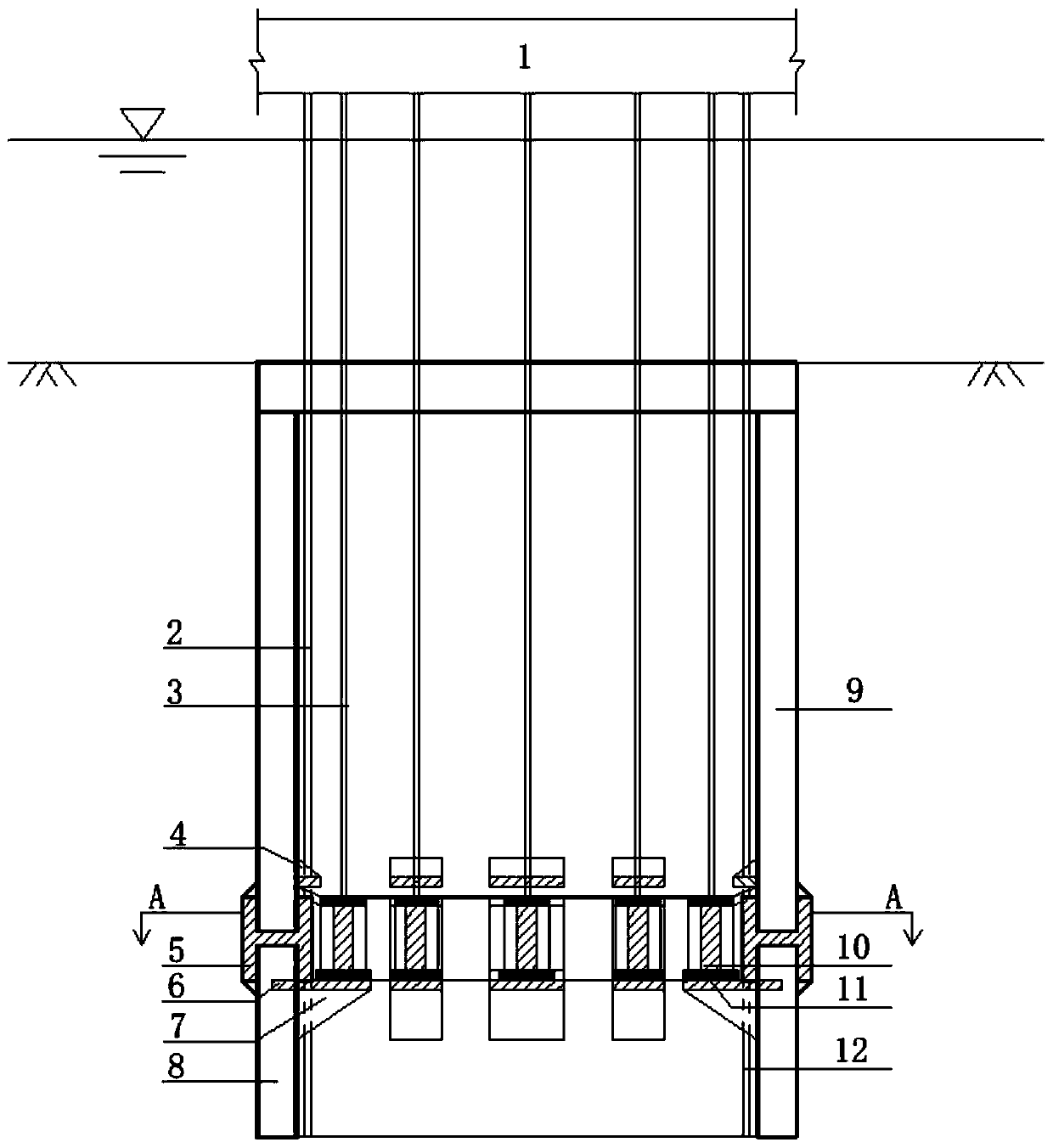 Method for detecting uplift bearing capacity of suction bucket