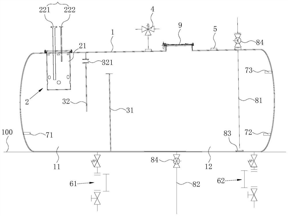 Methanol fuel containment system and ship