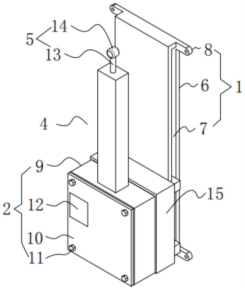 A wall-climbing bridge wind pressure alarm robot and control method