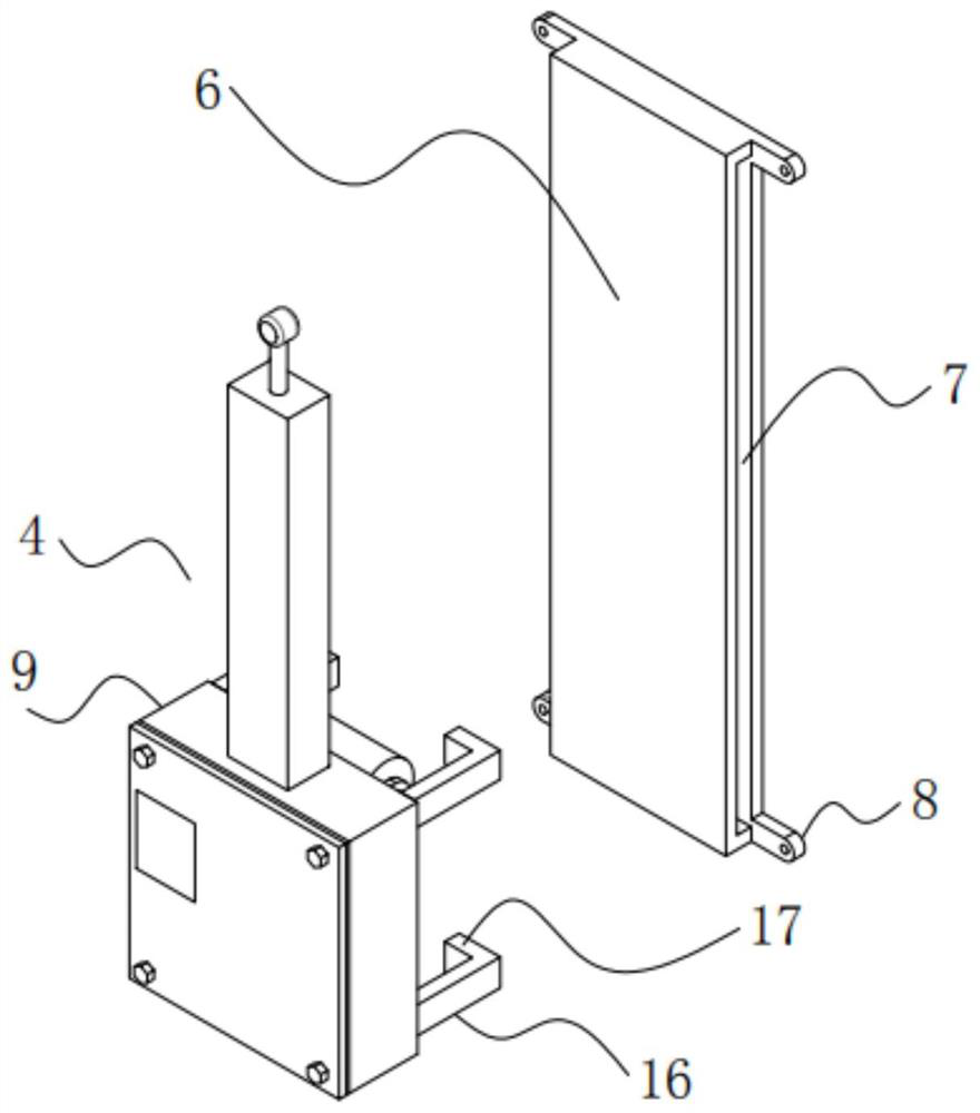 A wall-climbing bridge wind pressure alarm robot and control method