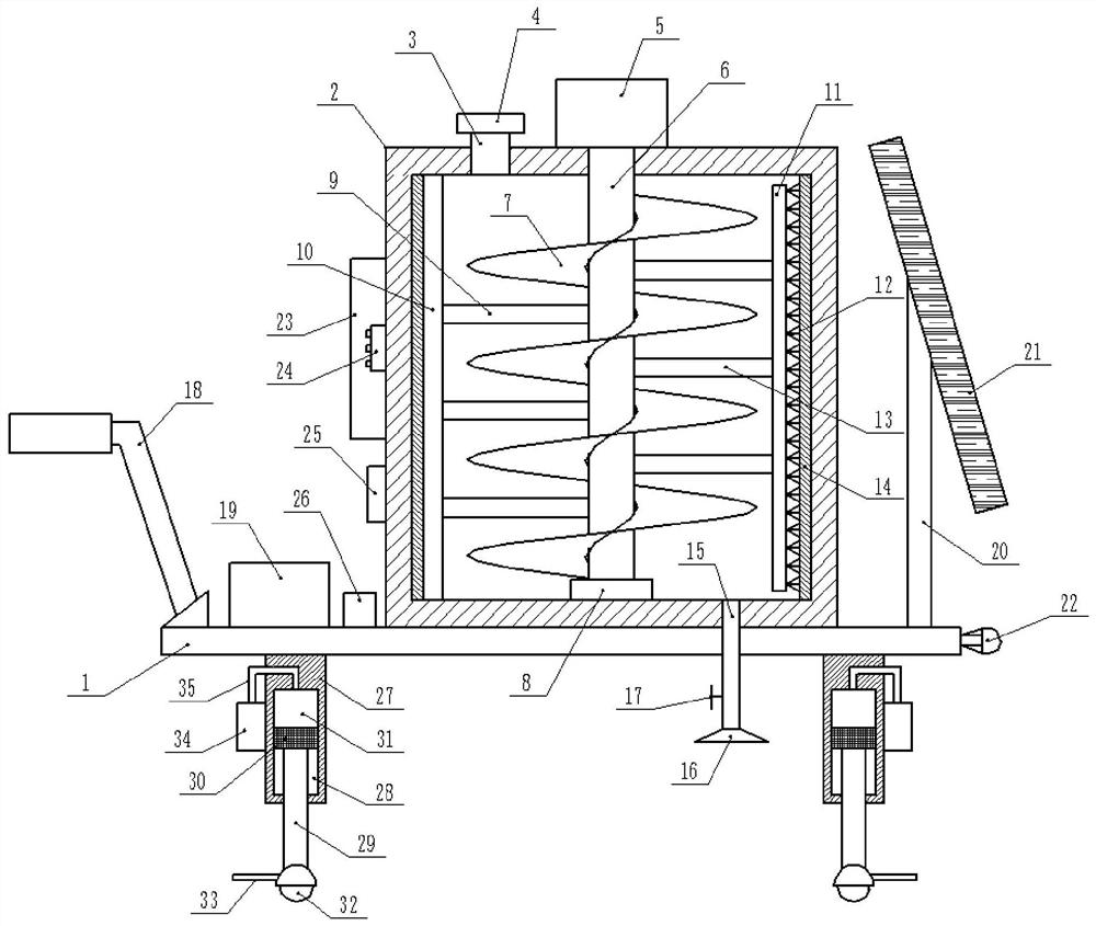 Pesticide spraying device for wheat seedlings