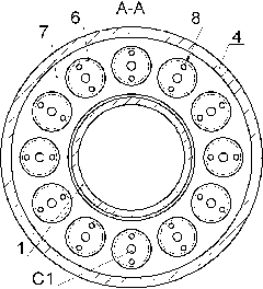 High speed cylindrical roller bearing with self-generating monitoring device