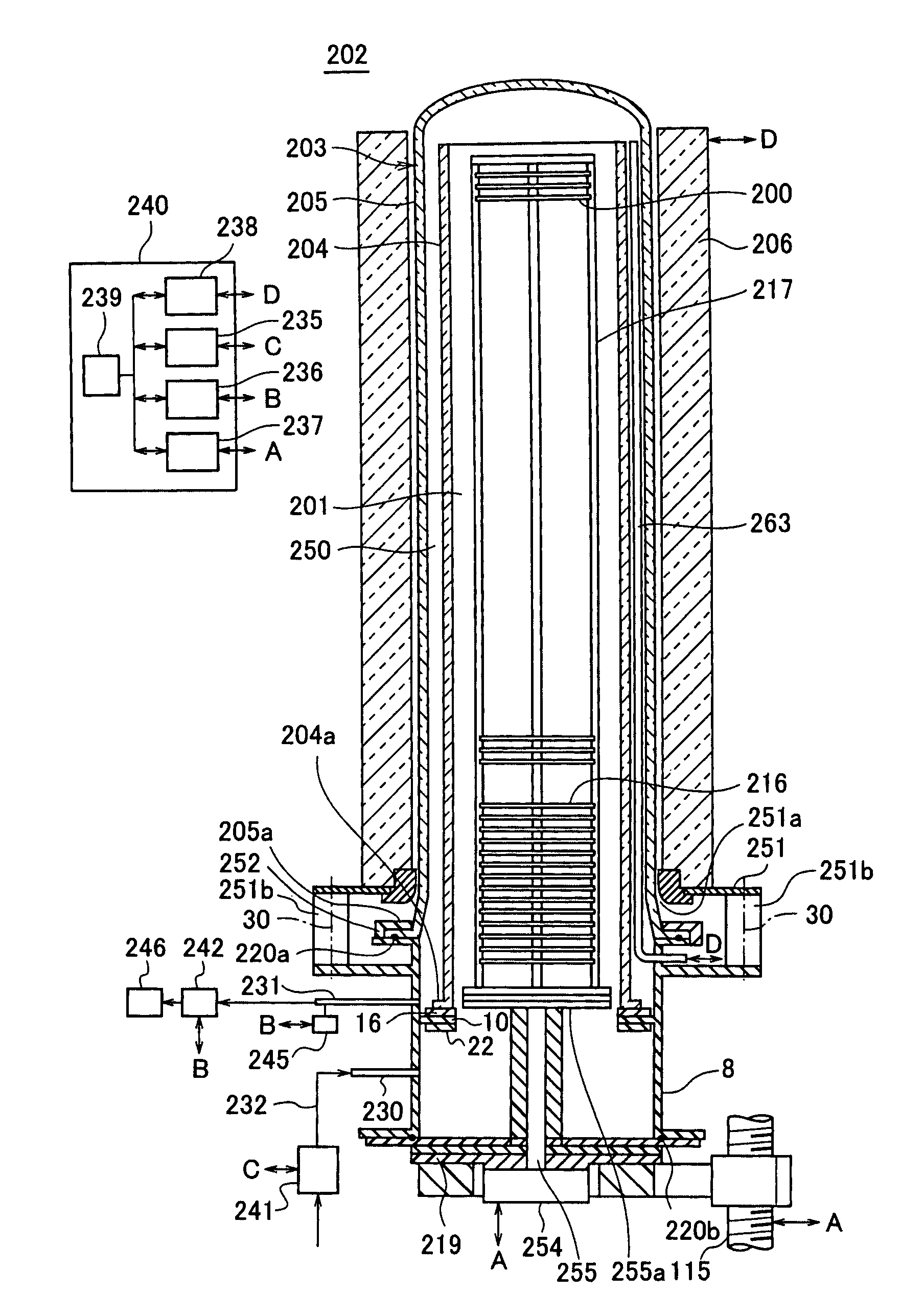 Substrate processing apparatus, method of manufacturing a semiconductor device, and method of forming a thin film on metal surface
