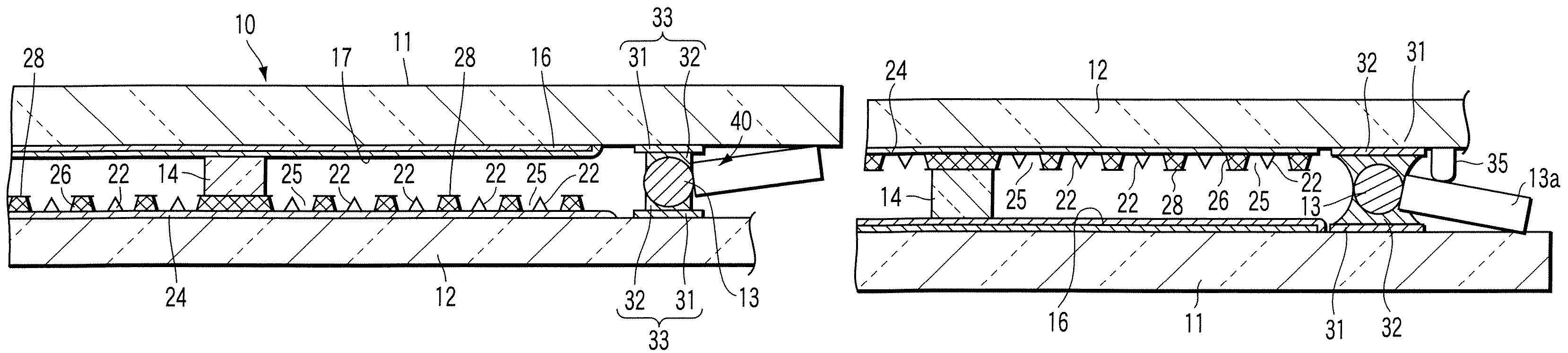 Method of manufacturing an image display device having a sealing portion which seals peripheral edges of front and back substrates