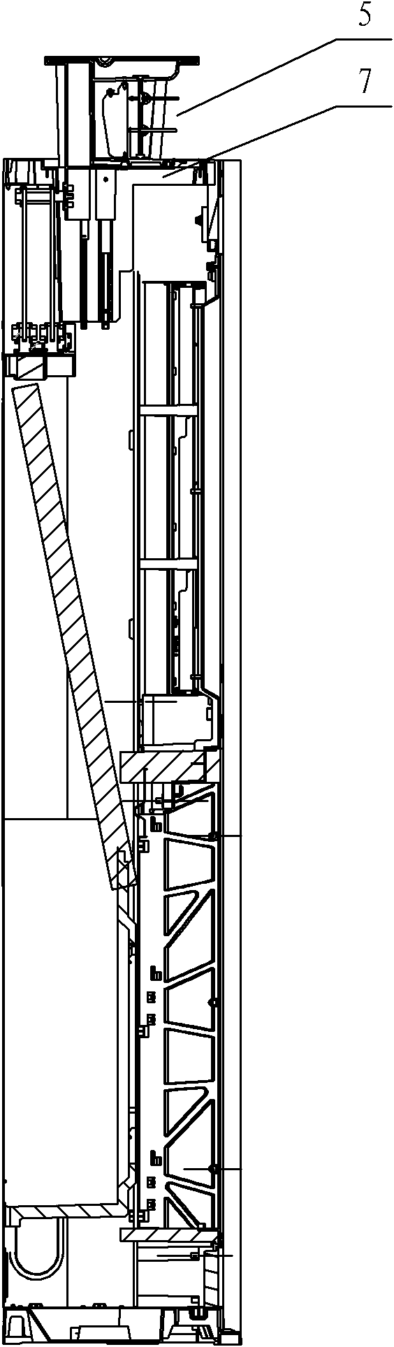 Ejector air-out structure of floor air conditioner indoor machine