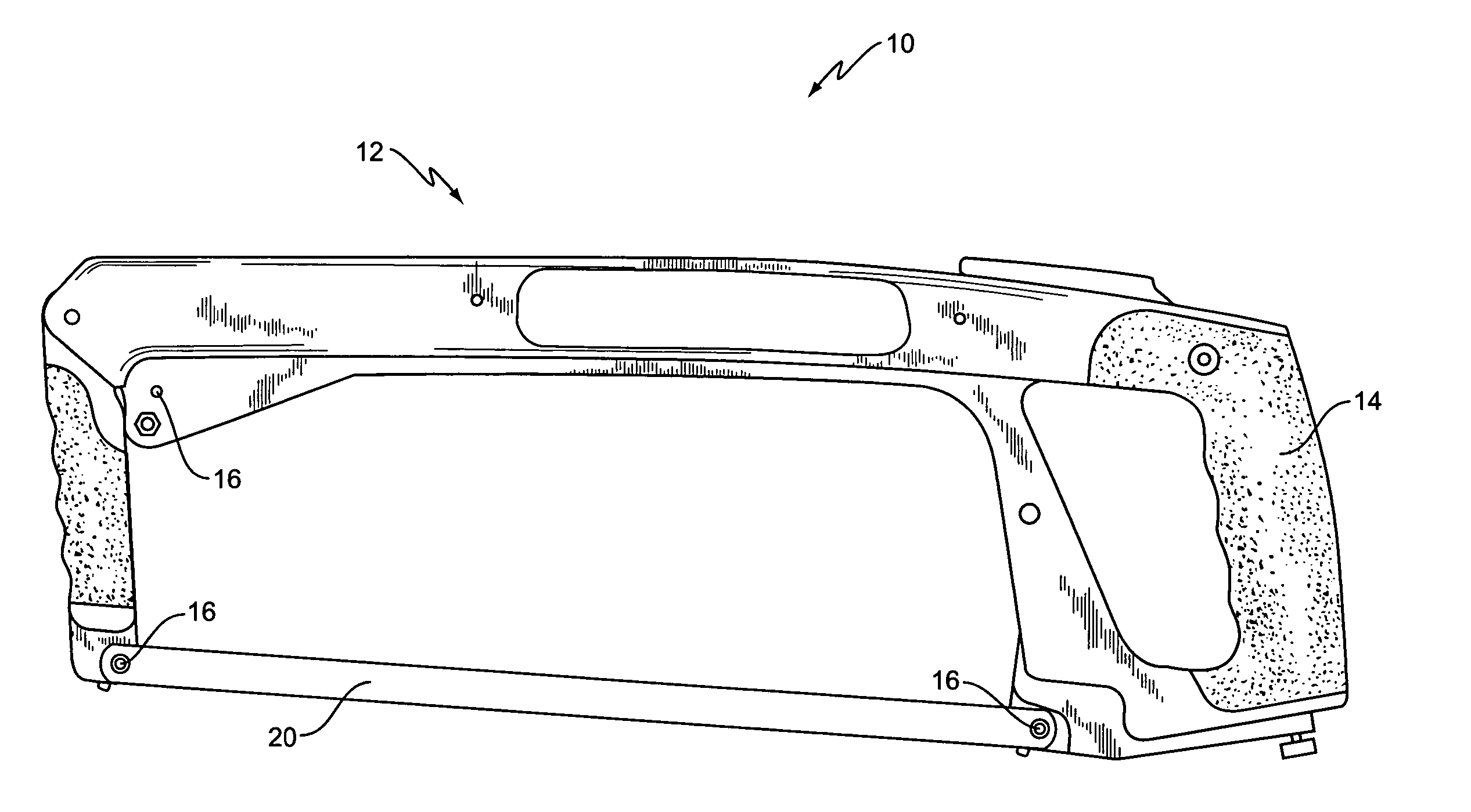 Hand tool with cutting blade having cutting surfaces with wear-enhancing coating thereon