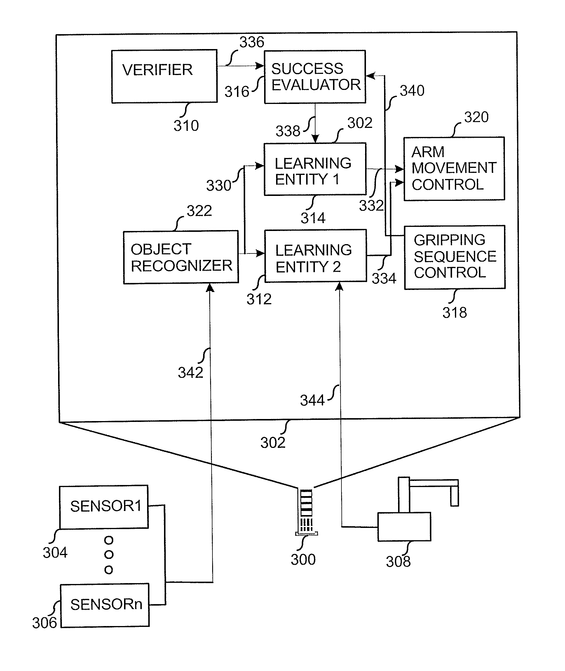 Method for the selection of physical objects in a robot system