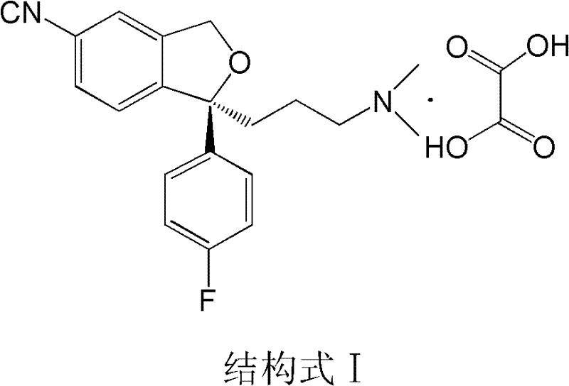 Preparation method for escitalopram oxalate