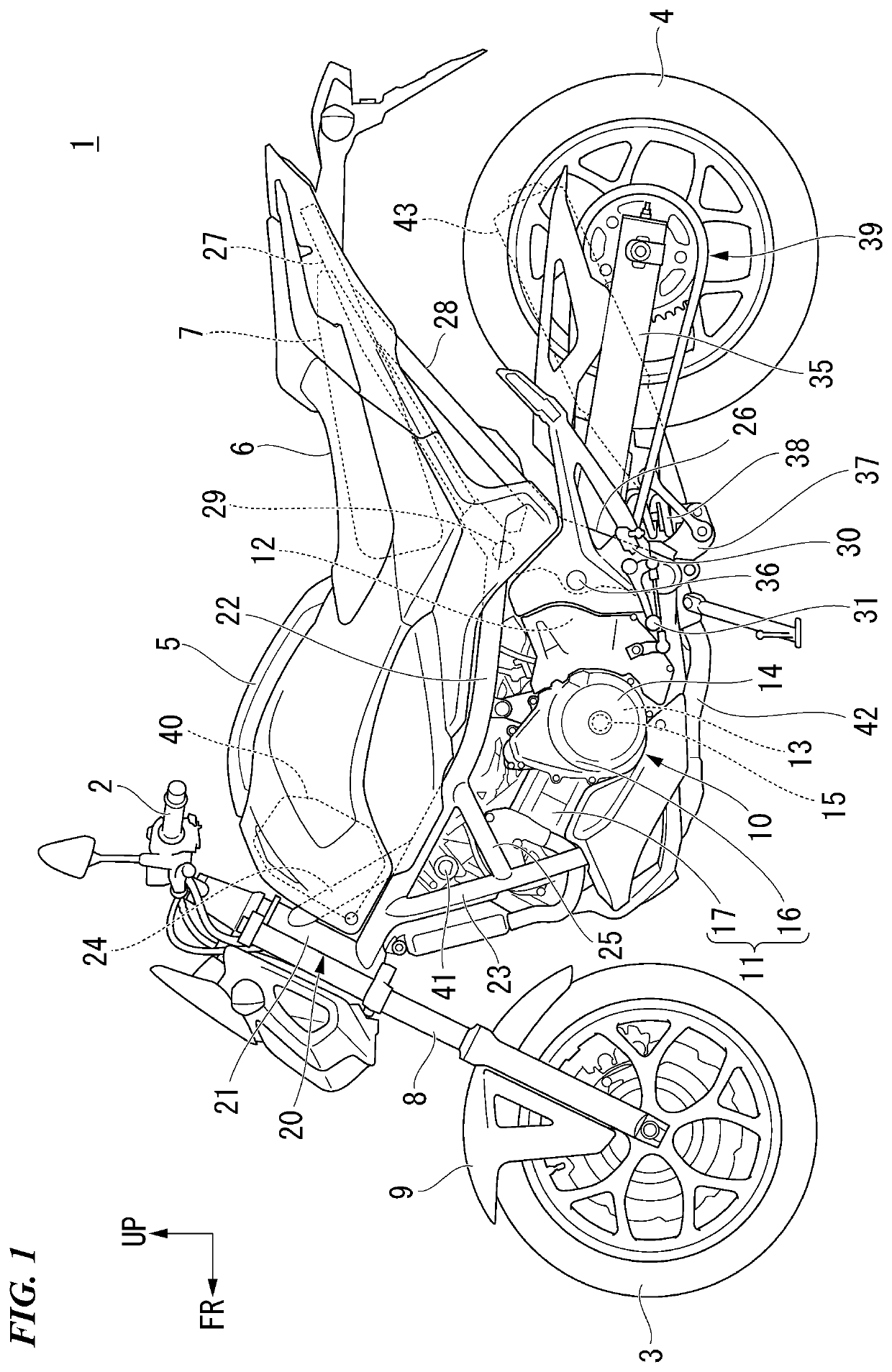 Vehicle transmission structure