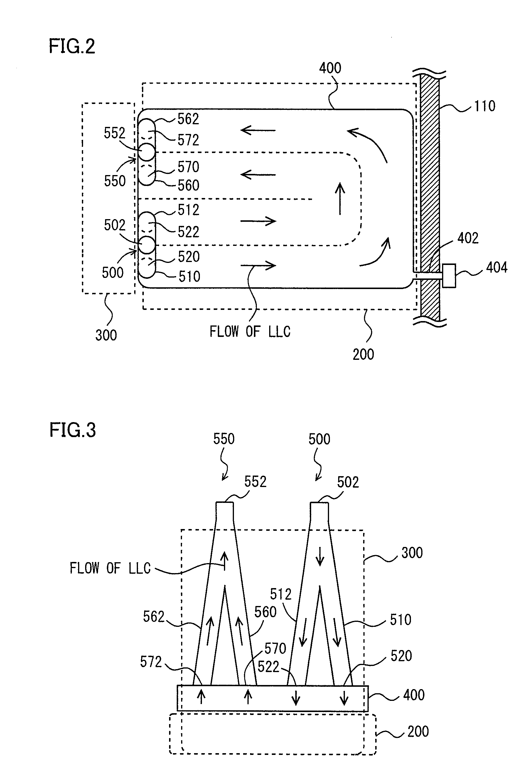 Cooling structure for inverter and capacitor accommodated integrally with motor in housing of motor, motor unit with cooling structure, and housing