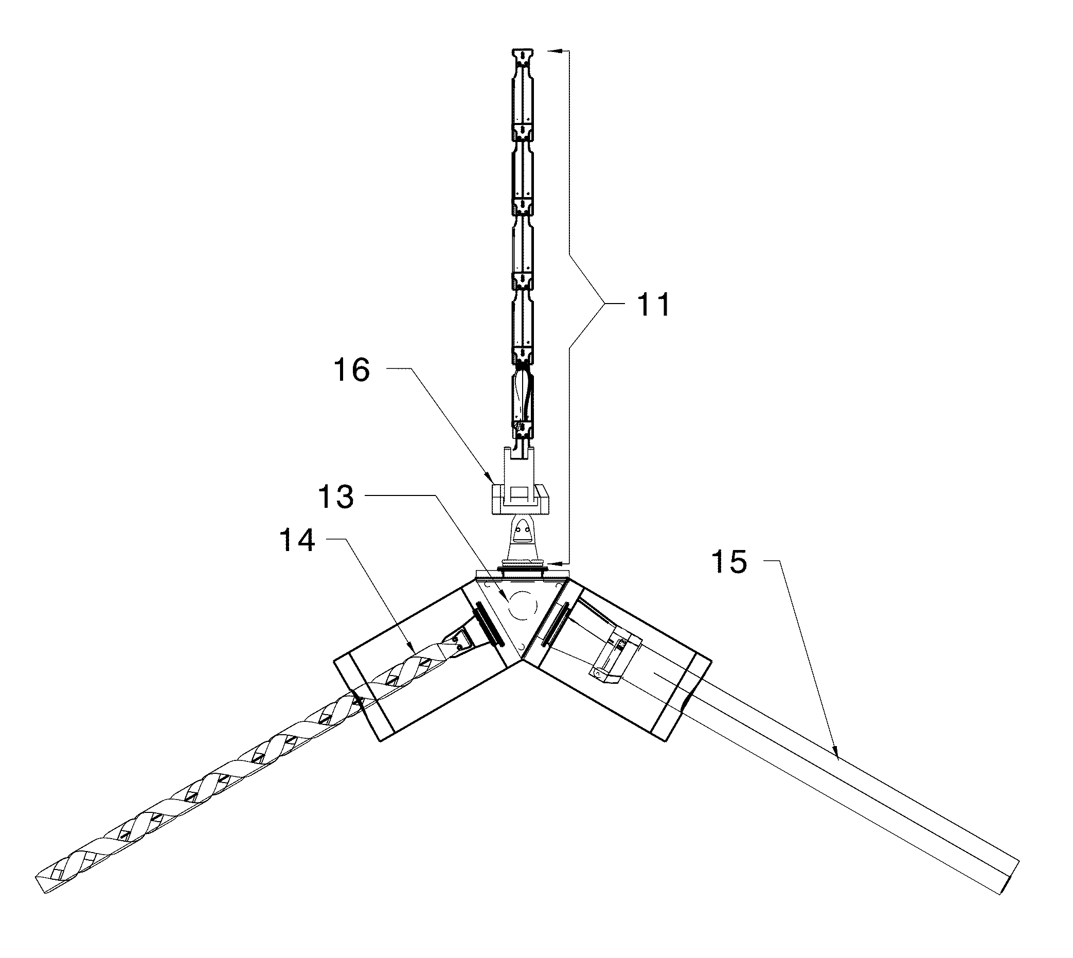 Retractable composite rotor blade assembly