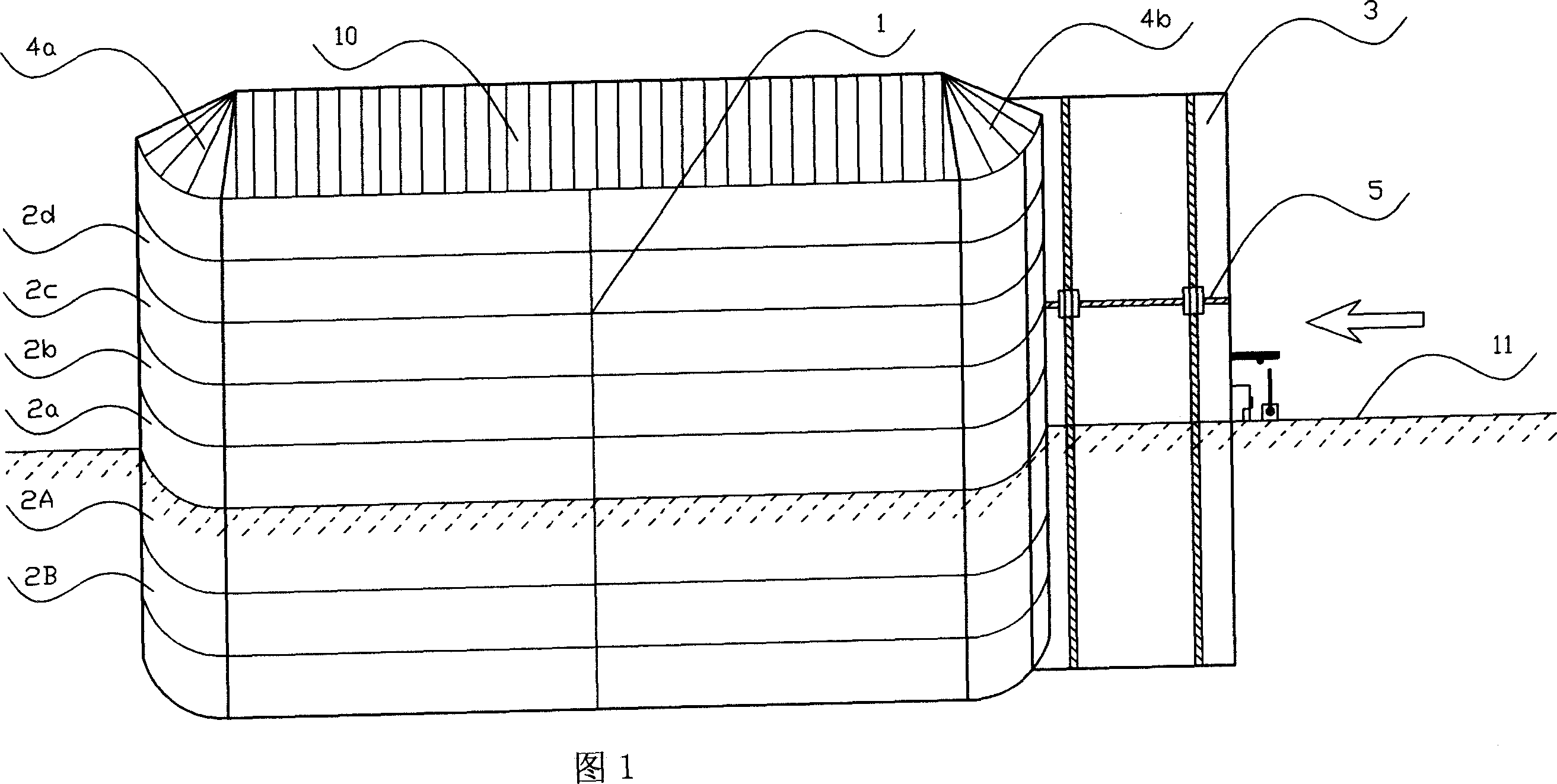Stereo rotary whole-automatic parking garage and parking and leaving method therefor
