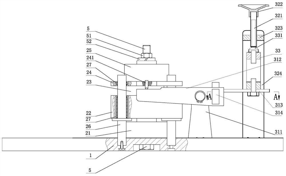 Axially-stressed pre-tightening bolt connection strength experiment table and experiment method thereof