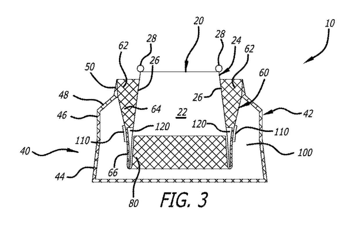 Valve sealing tissue and mesh structure