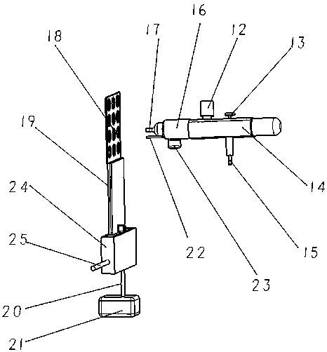 Clock-in and sign-in device special for salesman and with figure spraying function, and use method thereof