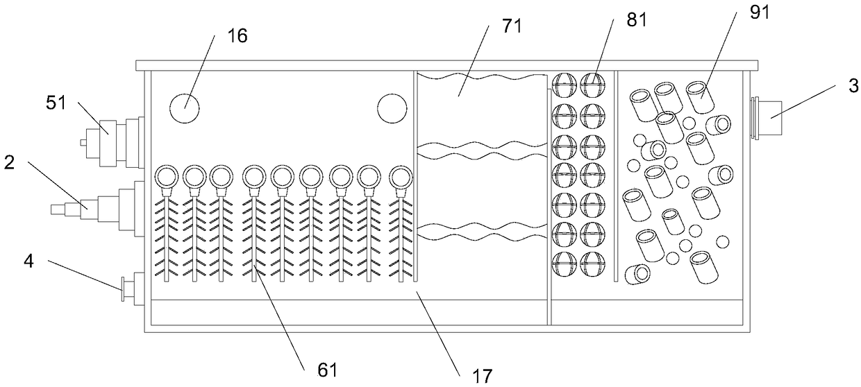 Purifying device for fish pond