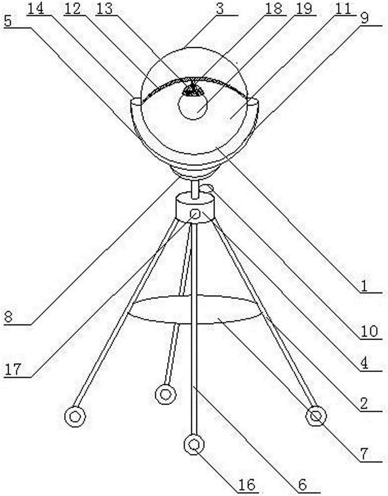 Household solar mobile floor lamp