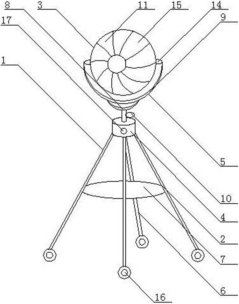 Household solar mobile floor lamp