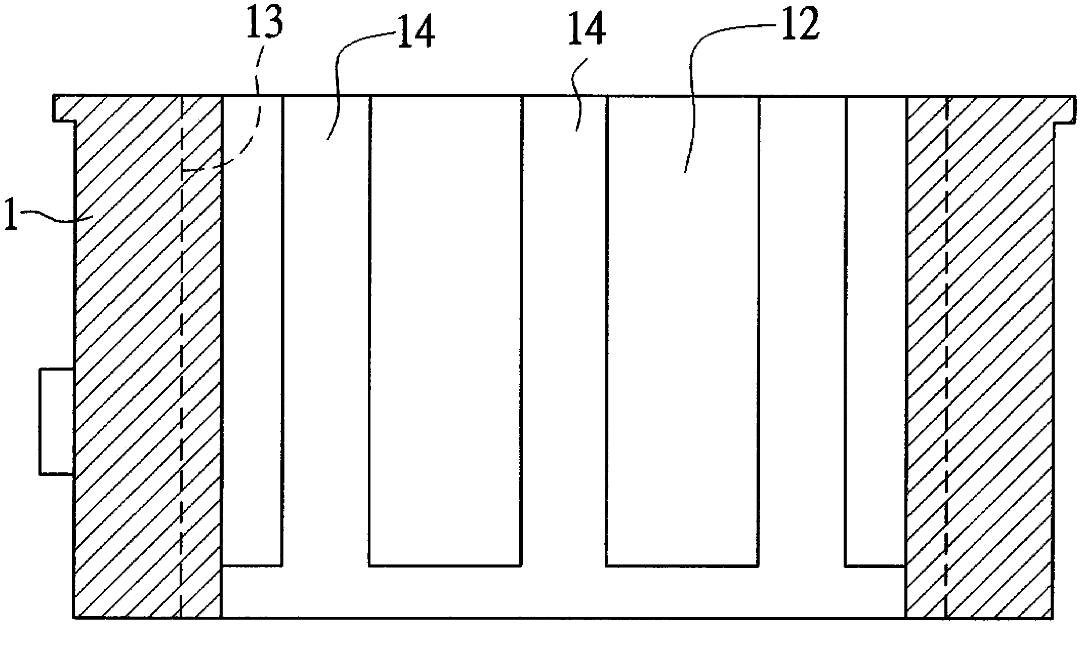 Method for manufacturing water-cooled locomotive cylinder