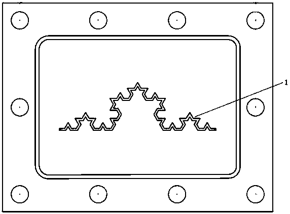 Microchannel gas-liquid reactor with Koch curve structure