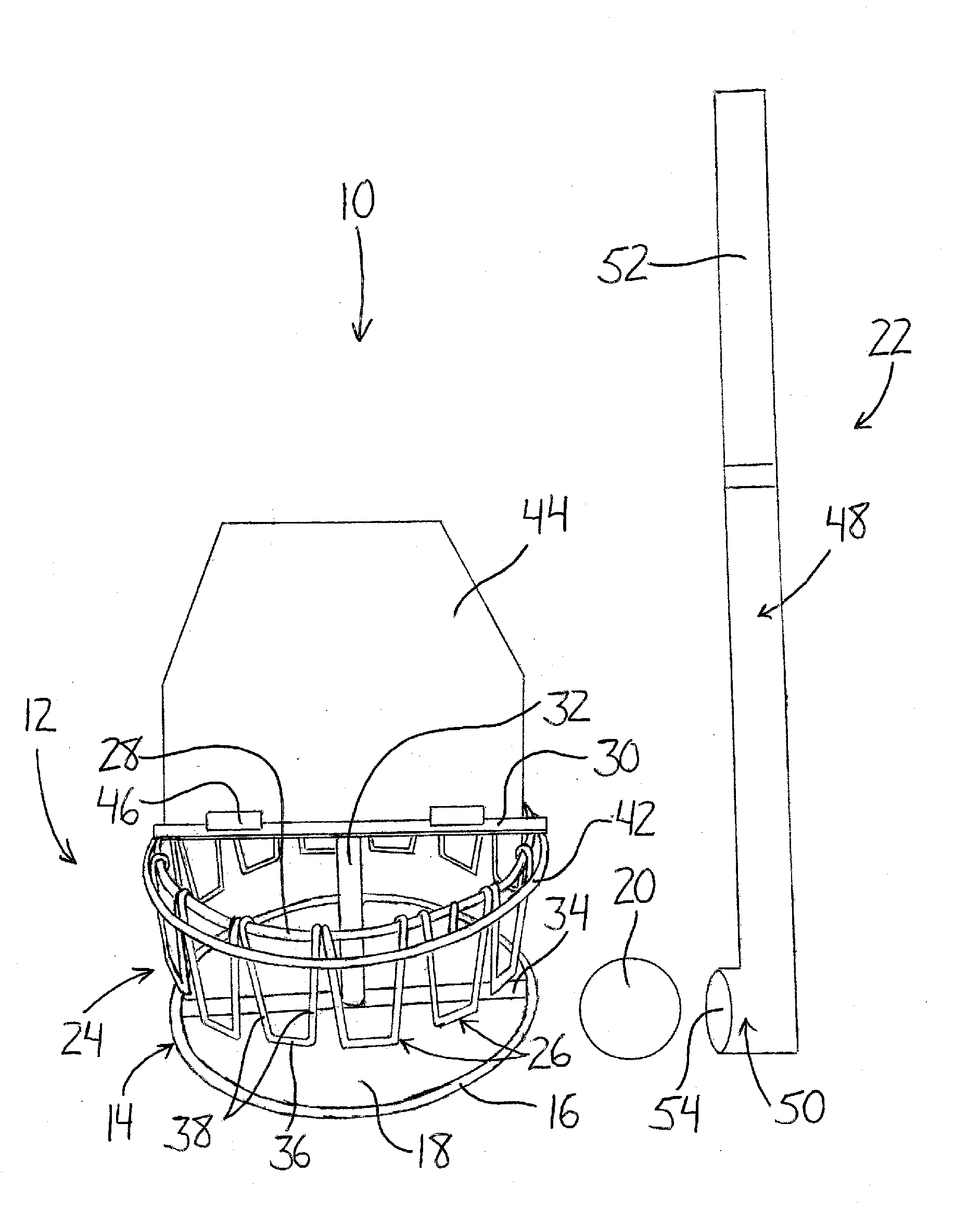 Apparatus for a Game Having A Goal Area