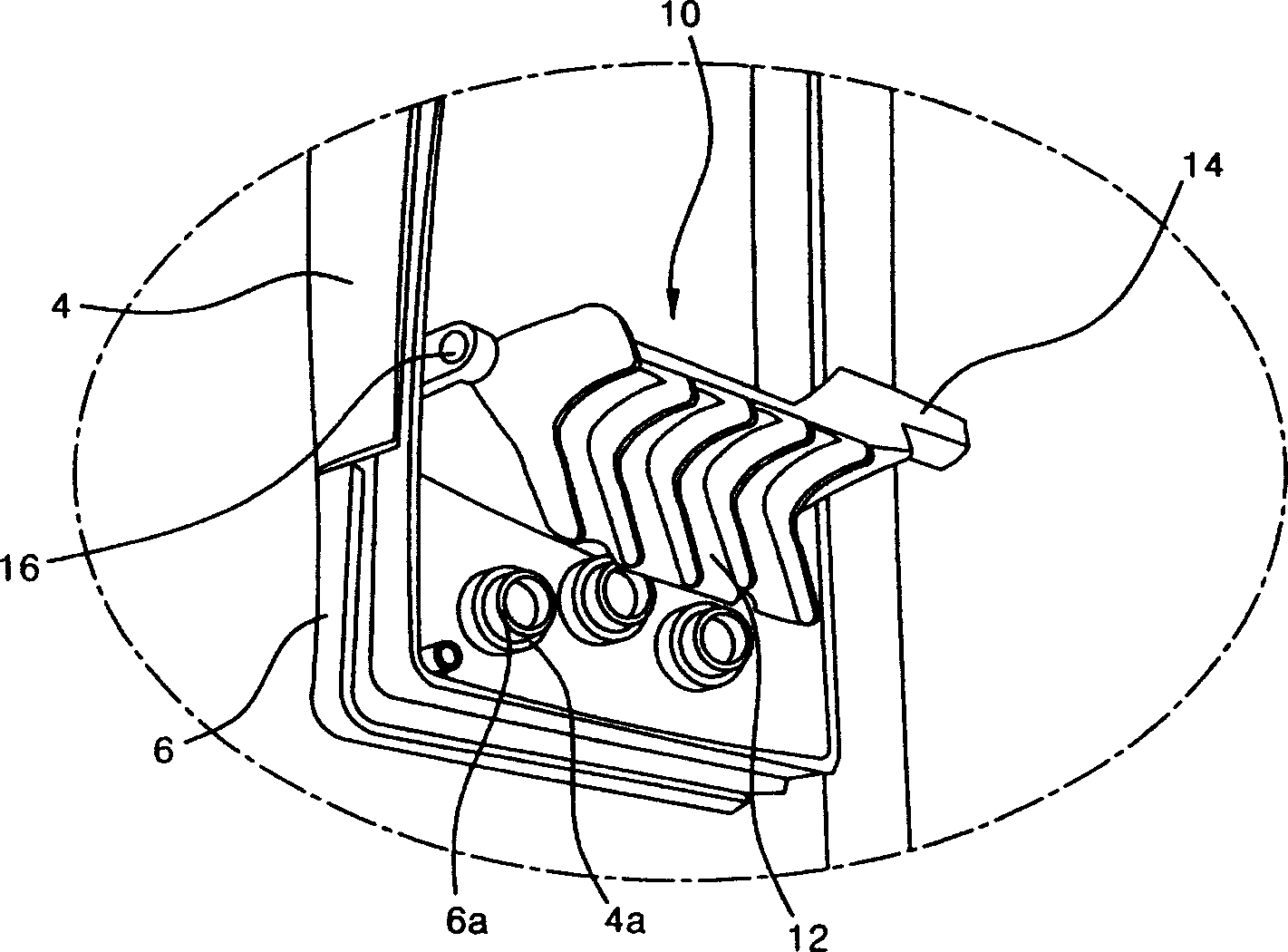 Device for opening and closing door of microwave oven