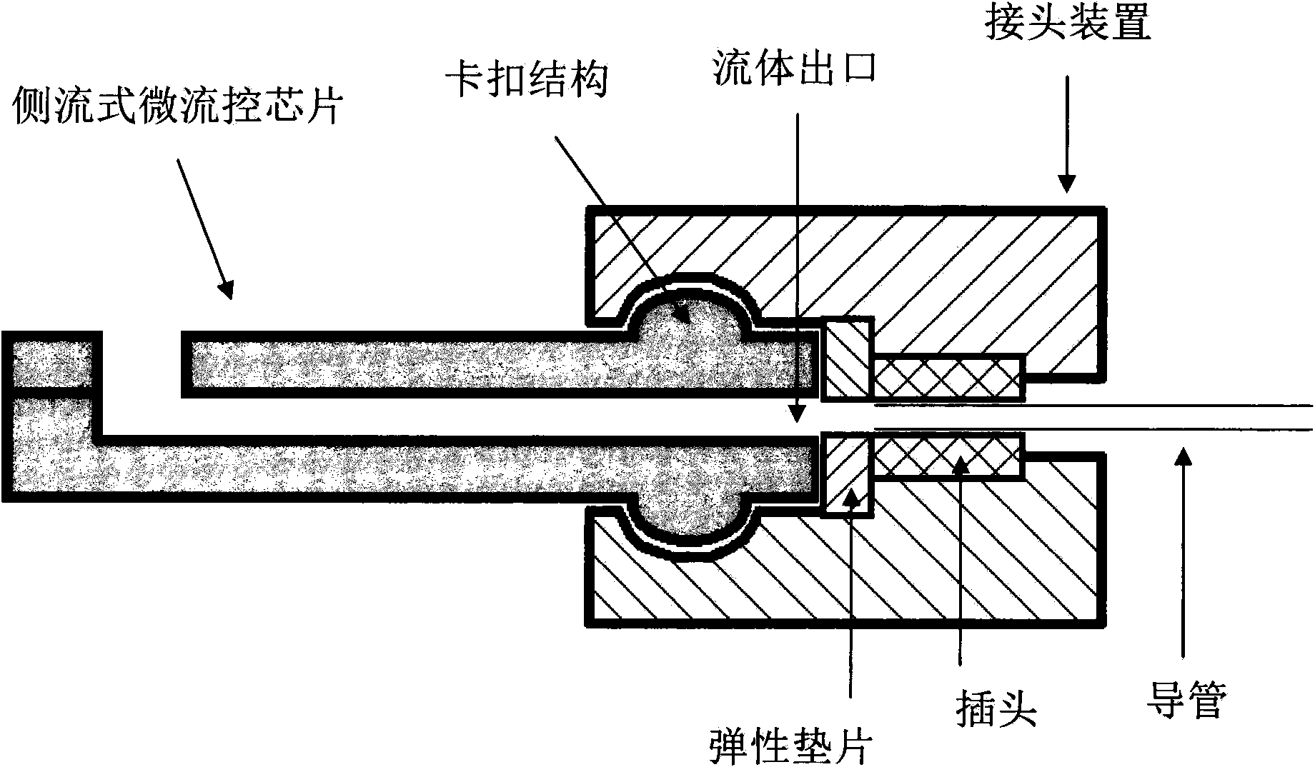 Lateral flow chip and its joint device