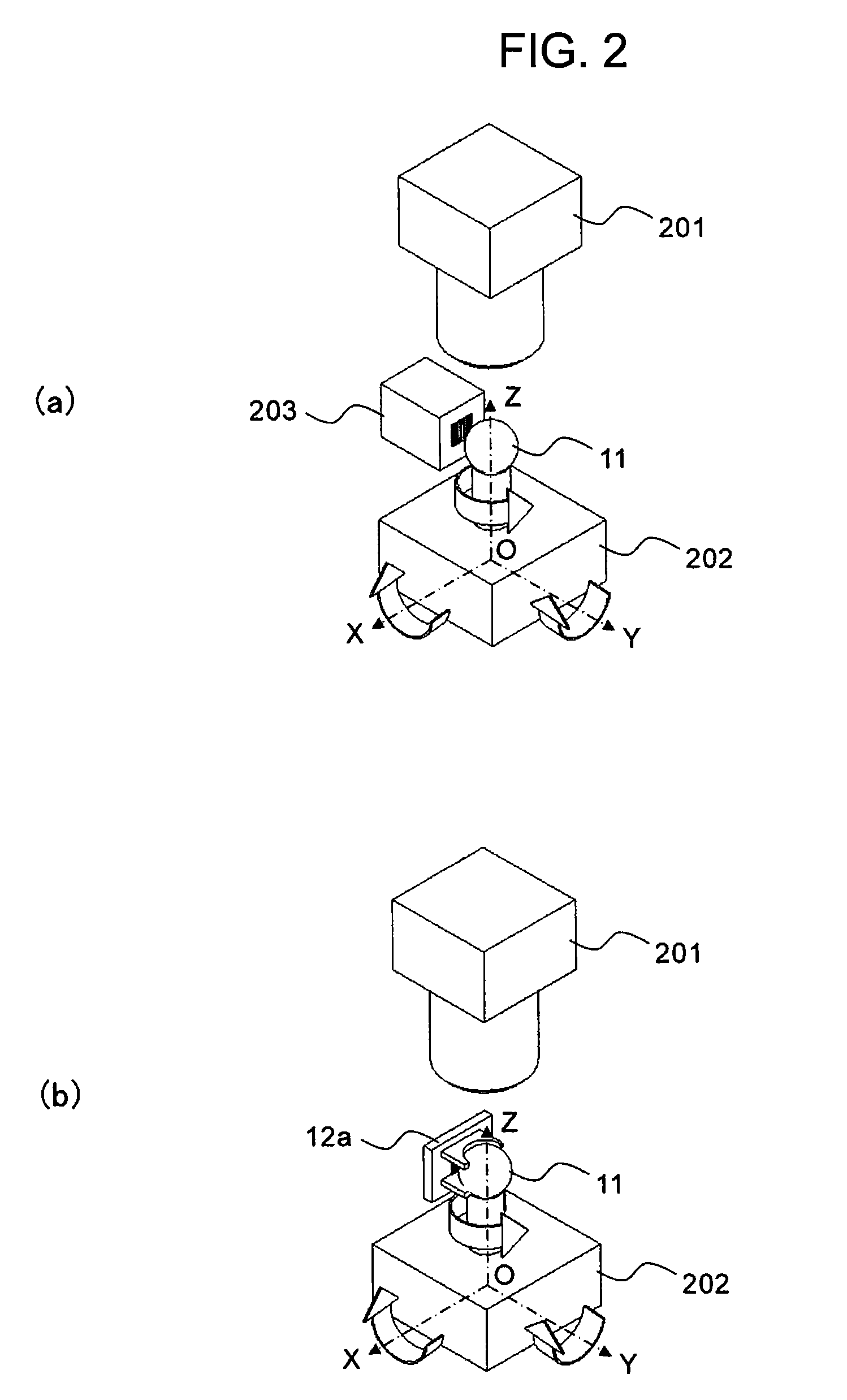 Optical axis orientation measuring device, optical axis orientation measuring method, spherical surface wave device manufacturing device, and spherical surface wave device manufacturing method