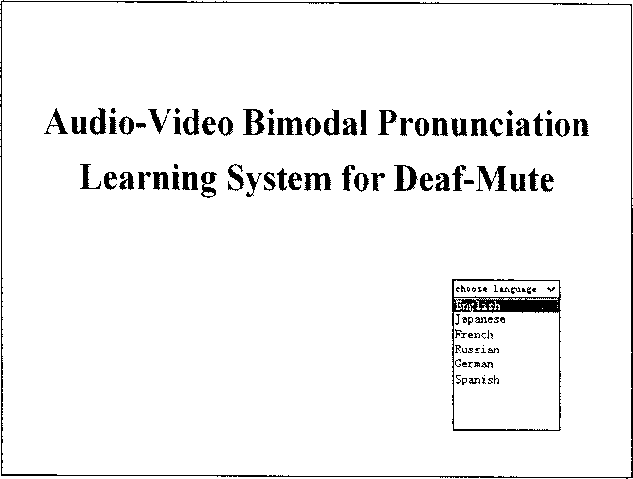 Multi-language available deaf-mute language learning computer-aid method