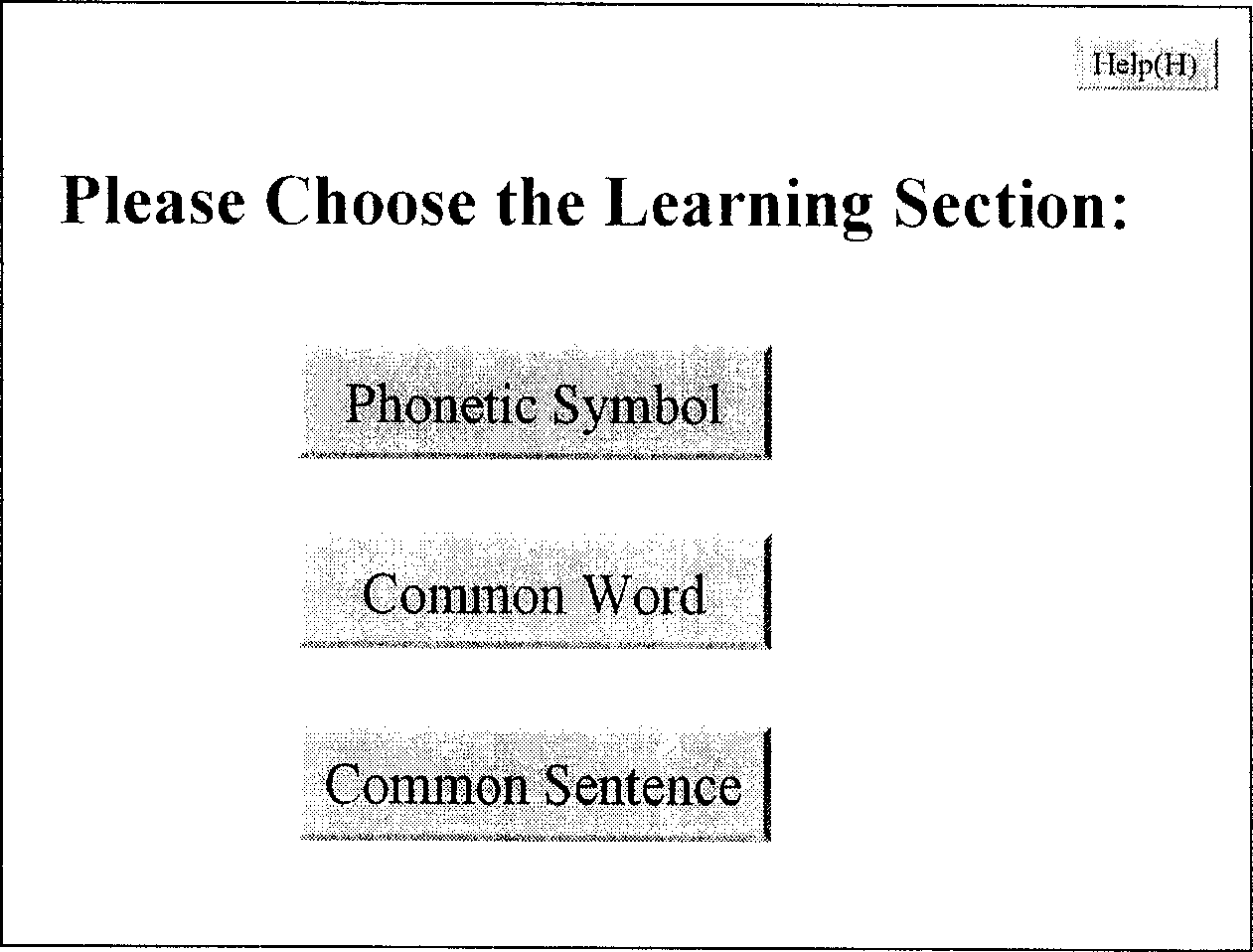 Multi-language available deaf-mute language learning computer-aid method