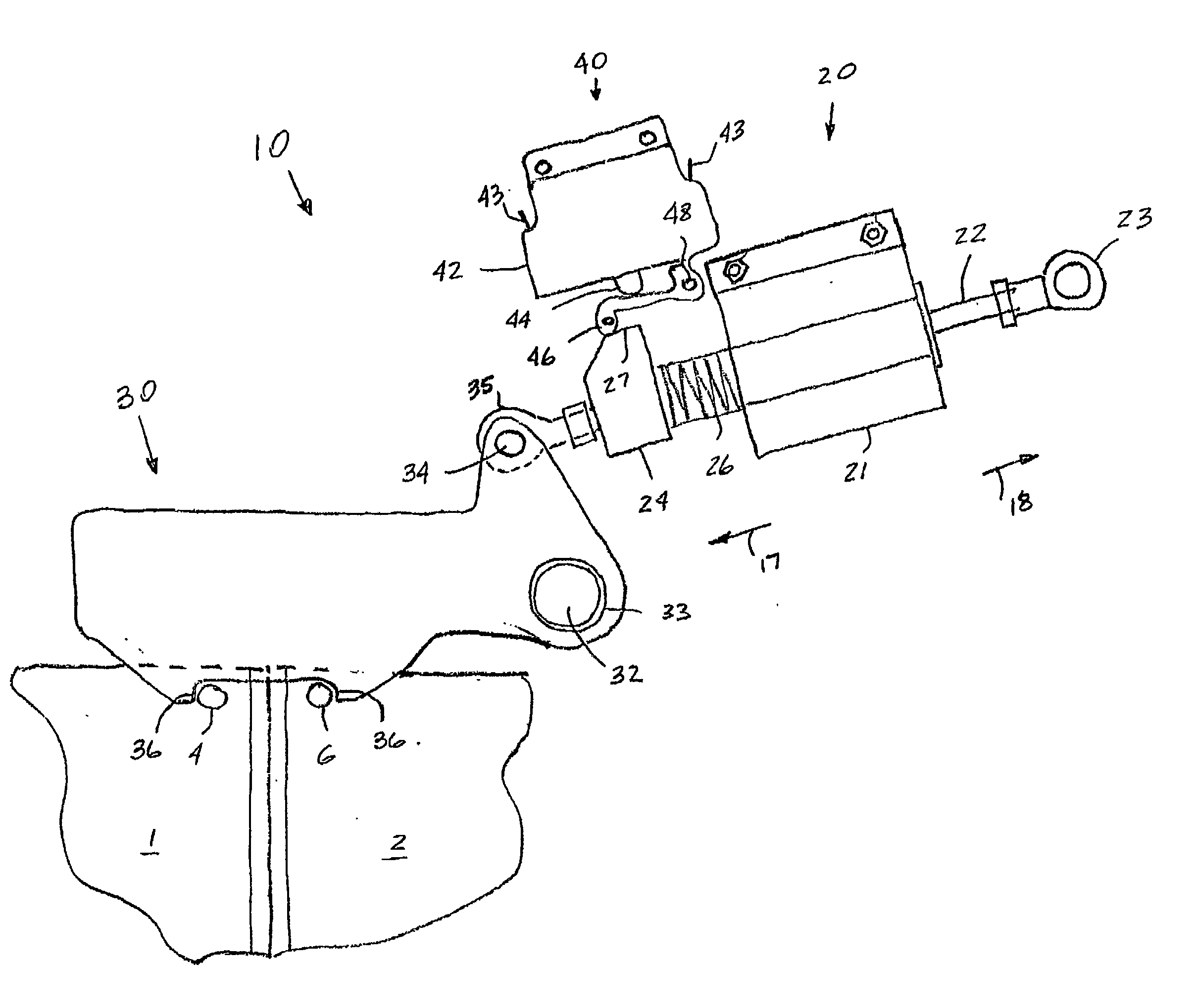 Linearly actuated locking device for transit vehicle door system